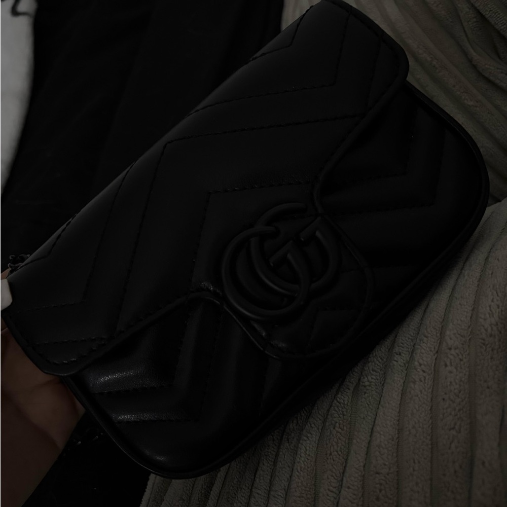 Gucci Black Quilted Clutch